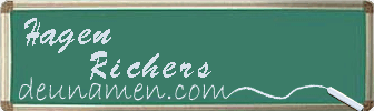 Hagen Richers Visitenkarte